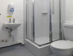 Adult male staff ensuite in accommodation building