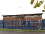 Front of accommodation building