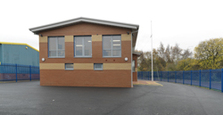 Side view of building